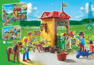 Οδηγίες συναρμολόγησης Playmobil 70501 - Starter Pack Στάβλος αλόγων (8)