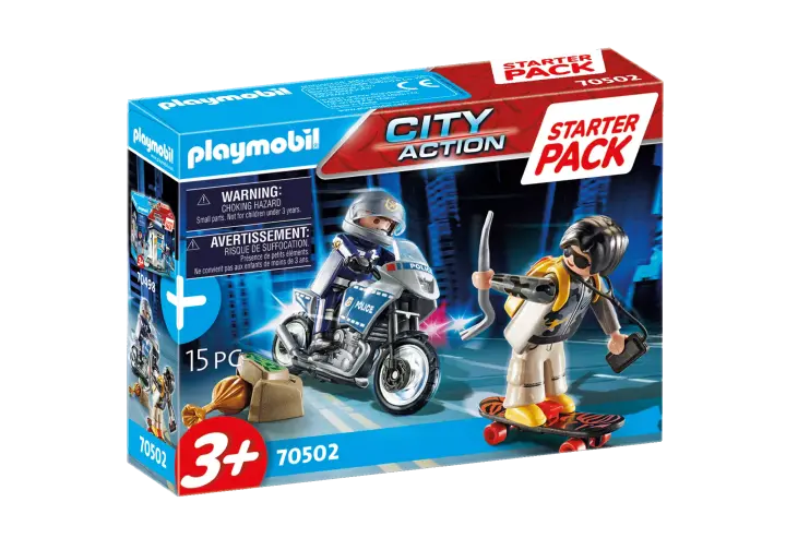 Playmobil 70502 - Starter Pack Αστυνομική καταδίωξη - BOX