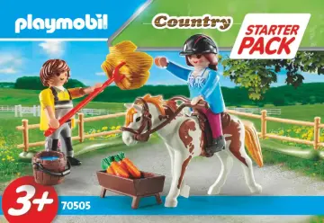 Οδηγίες συναρμολόγησης Playmobil 70505 - Starter Pack Φροντίζοντας το άλογο (1)