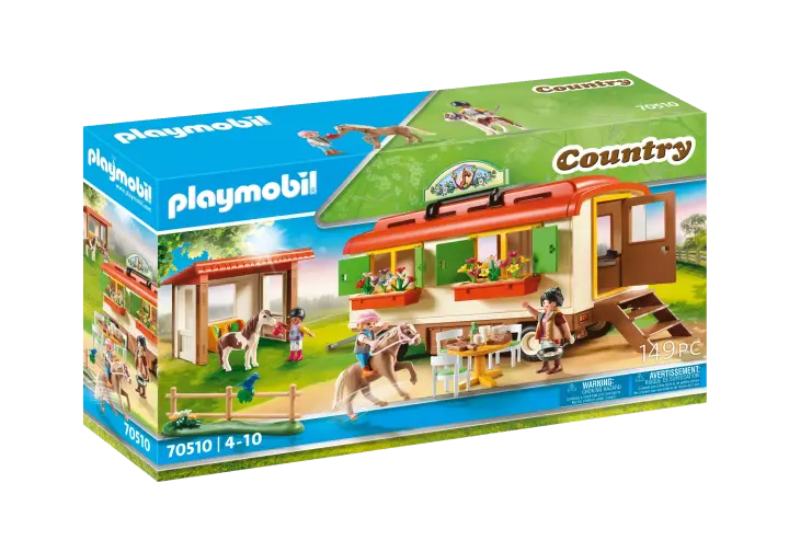 Playmobil 70510 - Caravana de Acampamento de Póneis - BOX