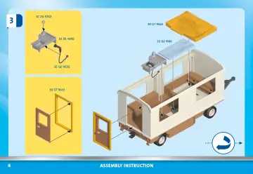 Manual de instruções Playmobil 70510 - Caravana de Acampamento de Póneis (6)