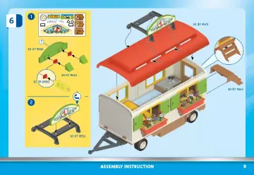 Manual de instruções Playmobil 70510 - Caravana de Acampamento de Póneis (9)