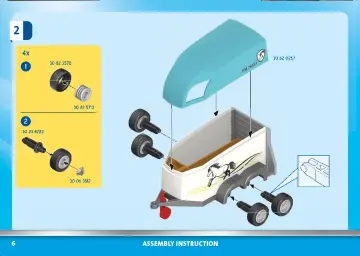 Manual de instruções Playmobil 70511 - Carro com Reboque para Pónei (6)