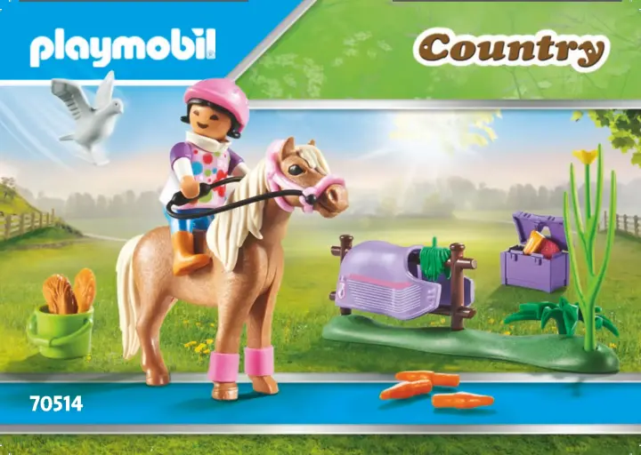 Bouwplannen Playmobil 70514 - Verzamelpony 'Ijslander' (1)