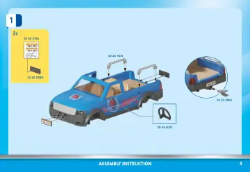 Istruzioni di montaggio Playmobil 70518 - Maniscalco con pickup (3)