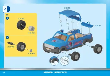 Istruzioni di montaggio Playmobil 70518 - Maniscalco con pickup (4)
