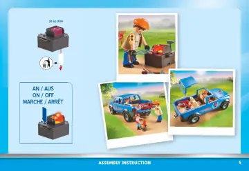 Istruzioni di montaggio Playmobil 70518 - Maniscalco con pickup (5)