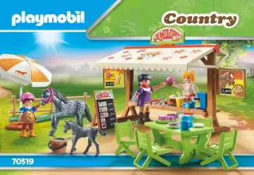 Bauanleitungen Playmobil 70519 - Pony - Café (1)