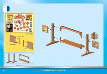 Istruzioni di montaggio Playmobil 70519 - Pony Café (4)