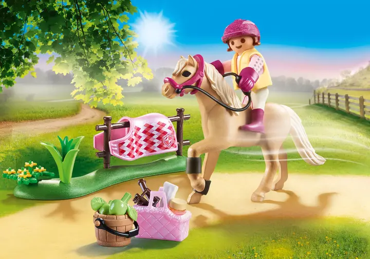 Playmobil 70521 - Cavalière avec poney beige