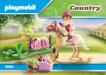Manual de instruções Playmobil 70521 - Pónei colecionável - Pónei de equitação alemão (1)