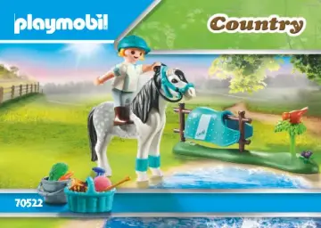 Notices de montage Playmobil 70522 - Cavalière avec poney gris (1)