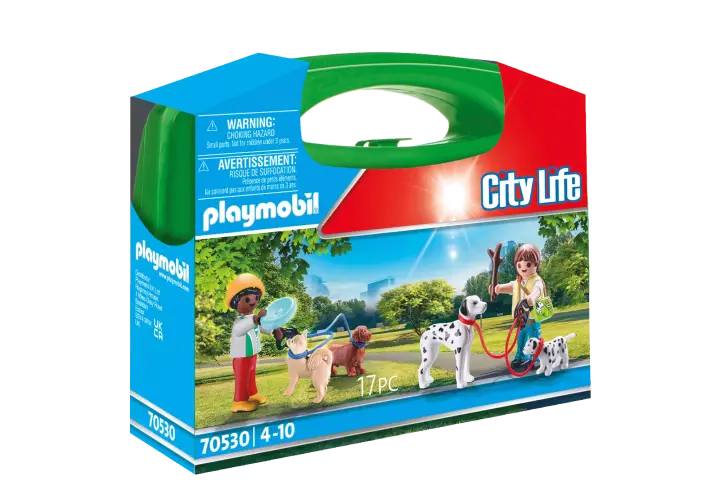 Playmobil 70530 - Valisette Enfants et chiens - BOX