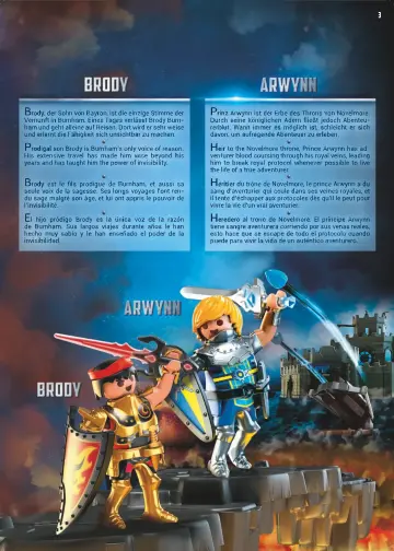 Building instructions Playmobil 70539 - Burnham Raiders Flaming Ruins (3)