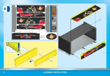 Manual de instruções Playmobil 70544 - Calendário do advento XXL Espetáculo de acrobacias motorizadas (6)