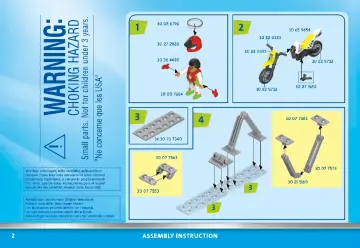 Notices de montage Playmobil 70544 - Calendrier de l'Avent 'Cascadeurs'XXL (18)