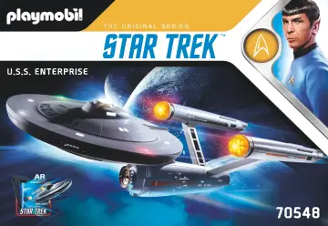 Bouwplannen Playmobil 70548 - Star Trek - U.S.S. Enterprise NCC-1701 (1)