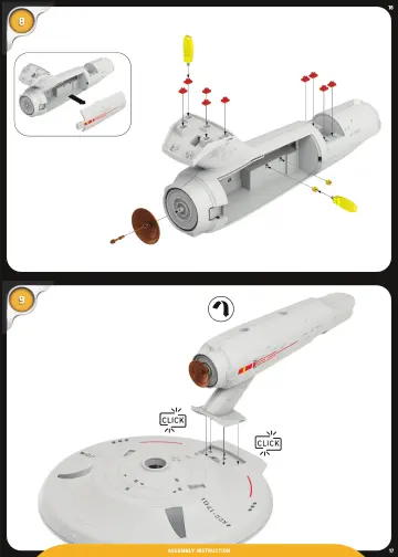 Istruzioni di montaggio Playmobil 70548 - Star Trek - U.S.S. Enterprise NCC-1701 (9)