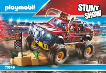 Manual de instruções Playmobil 70549 - Stuntshow Monster Truck Horned (1)