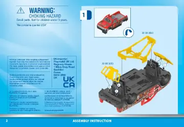 Manuales de instrucciones Playmobil 70549 - Stuntshow Monster Truck Horned (2)