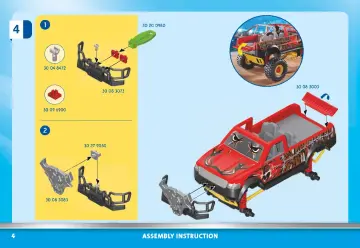 Manuales de instrucciones Playmobil 70549 - Stuntshow Monster Truck Horned (4)