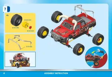 Manuales de instrucciones Playmobil 70549 - Stuntshow Monster Truck Horned (6)