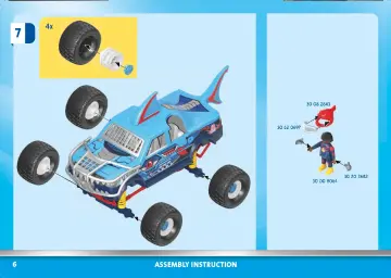 Manuales de instrucciones Playmobil 70550 - Stuntshow Monster Truck Shark (6)
