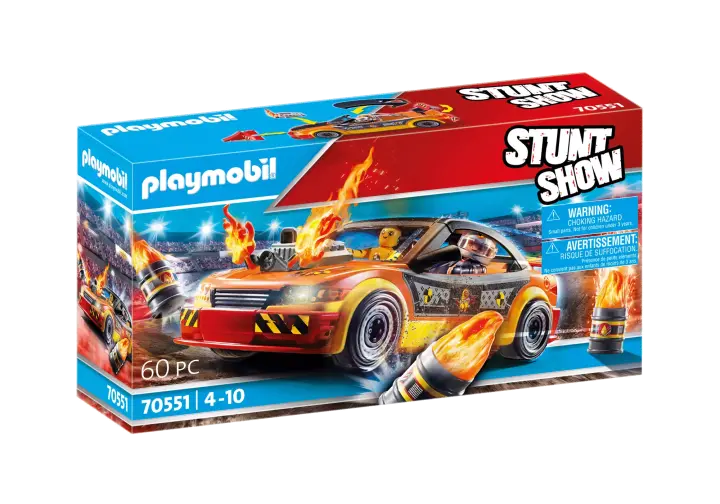 Playmobil 70551 - Stuntshow Voiture crash test avec mannequin - BOX