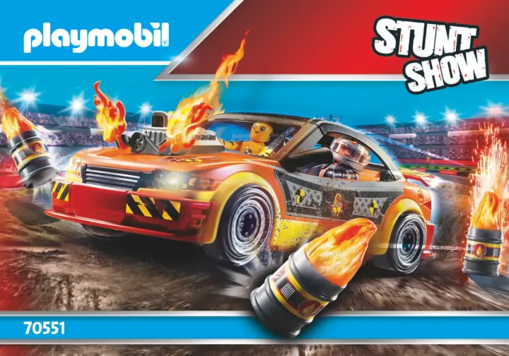 Bauanleitungen Playmobil 70551 - Stuntshow Crashcar (1)