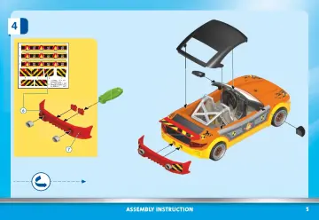 Building instructions Playmobil 70551 - Stunt Show Crash Car (5)