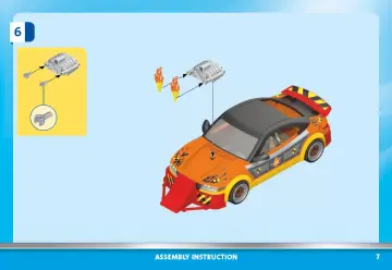 Notices de montage Playmobil 70551 - Stuntshow Voiture crash test avec mannequin (7)