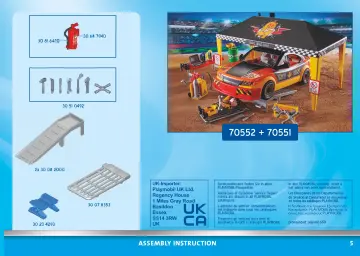Manual de instruções Playmobil 70552 - Stuntshow Oficina (5)