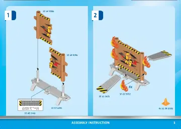 Istruzioni di montaggio Playmobil 70553 - Moto da acrobazie (3)