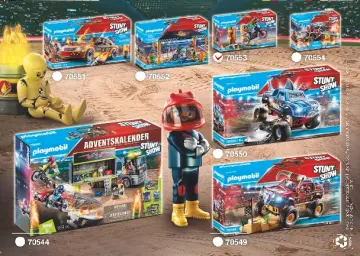 Building instructions Playmobil 70553 - Stunt Show Motocross with Fiery Wall (4)