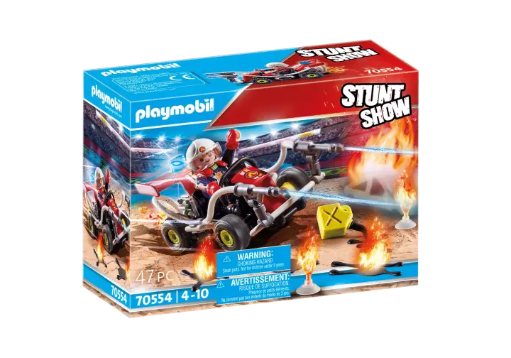 Playmobil 70554 - Stuntshow Feuerwehrkart - BOX