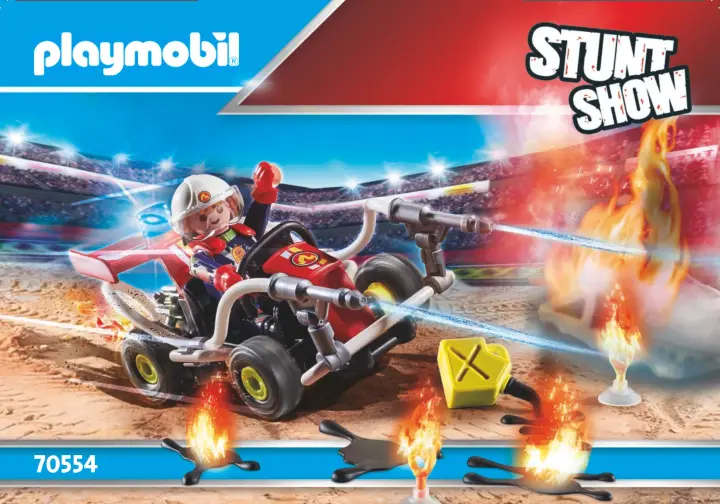 Manual de instruções Playmobil 70554 - Stuntshow Kart Bombeiro (1)