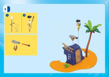 Οδηγίες συναρμολόγησης Playmobil 70556 - Καταφύγιο Πειρατών (6)