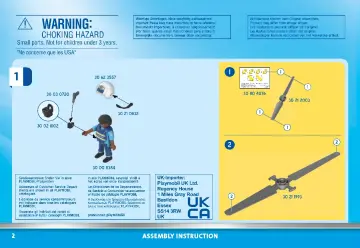 Instrukcje obsługi Playmobil 70569 - Policyjny śmigłowiec: Ucieczka ze spadochronem (2)