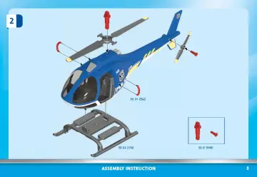 Összeszerelési útmutatók Playmobil 70569 - Rendőrségi helikopter: Ejtőernyős-üldözés (3)