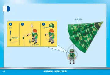 Manual de instruções Playmobil 70569 - Helicóptero da Polícia: Perseguição em paraquedas (4)