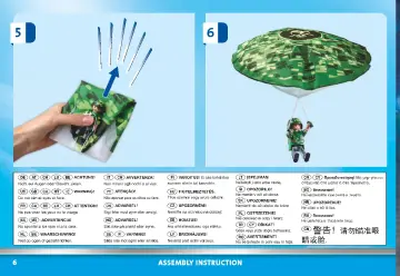 Manual de instruções Playmobil 70569 - Helicóptero da Polícia: Perseguição em paraquedas (6)