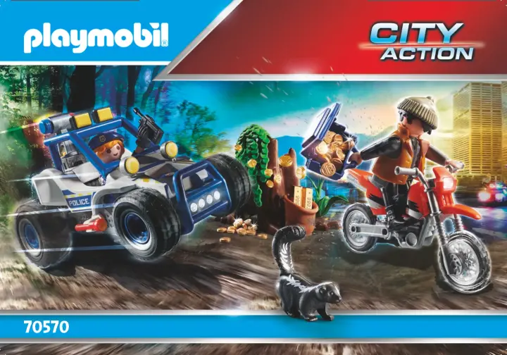 Istruzioni di montaggio Playmobil 70570 - Quad della polizia con ladro (1)