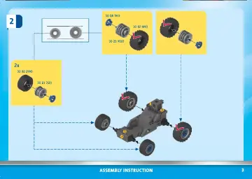 Istruzioni di montaggio Playmobil 70570 - Quad della polizia con ladro (3)