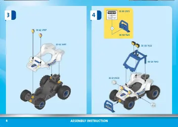 Manual de instruções Playmobil 70570 - Veículo Todo o terreno da Polícia: Perseguição do ladrão de tesouros. (4)