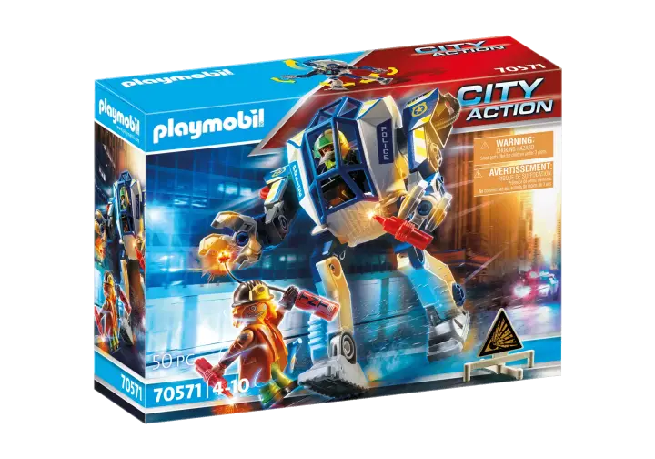 Playmobil 70571 - Αστυνομικό ρομπότ και ληστής - BOX