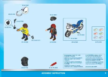 Manual de instruções Playmobil 70572 - Moto de Polícia: Perseguição do ladrão de dinheiro (5)