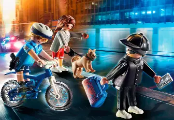 Playmobil 70573 - Poliziotto in bici e borseggiatore