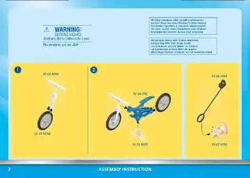 Manual de instruções Playmobil 70573 - Bicicleta da Polícia: Perseguição ao ladrão de carteiras (2)