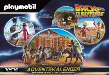 Bouwplannen Playmobil 70576 - Adventskalender "Back to the Future deel III" (1)