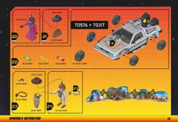 Bouwplannen Playmobil 70576 - Adventskalender "Back to the Future deel III" (15)